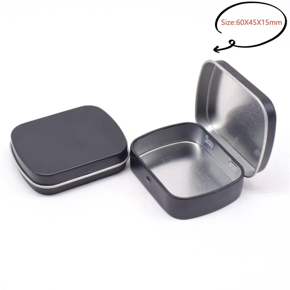 Neue quadratische Blech-Aufbewahrungsboxen Kleine Metall-Aufbewahrungsbox Silber Schmuck Schlüssel Münzen Metallbox Blechdose Hochzeit Süßigkeiten Aufbewahrungsdose So ist Leben