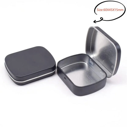 Neue quadratische Blech-Aufbewahrungsboxen Kleine Metall-Aufbewahrungsbox Silber Schmuck Schlüssel Münzen Metallbox Blechdose Hochzeit Süßigkeiten Aufbewahrungsdose So ist Leben