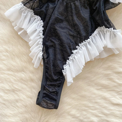 Overall Heißer Für Frauen Rüschen Spitze Strappy Onesie Camis Porno Uniform Sheer Sinnliche Magdalyn Bodycon Bodys Transparent Neue So ist Leben