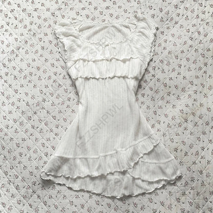 Gothic Harajuku Vintage Y2K Damen Kleid Sexy Slim Chic Casual Lace-up Design Neckholder Kleider Punk Rock Emo Girl Streetwear So ist Leben