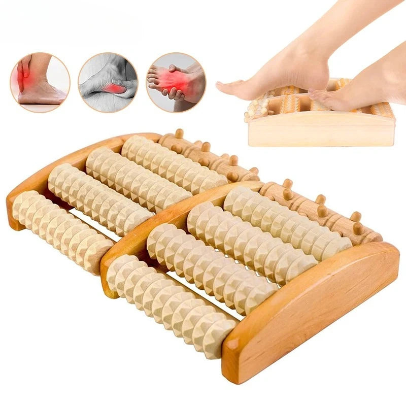 Fußroller aus Holz, Holzpflege, Massage, Reflexzonenmassage, Muskelentspannung, Linderung, Massagegerät, Spa für Handmassage, Haushalts-Fußmassagegerät, Pflege So ist Leben