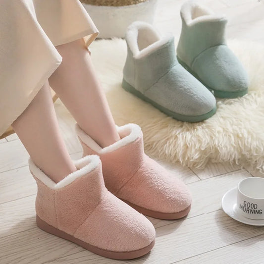 Haus Slipper Boot Cloud Damen Flip Flops Winter Warm Plüsch Indoor Home Schuhe - So ist Leben