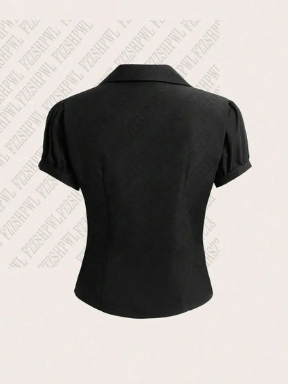 Vintage Ästhetische Frauen Persönlichkeit Y2K Schlanke Kleidung Mode Shirts Harajuku Kurzarm Tops Weibliche Heiße Klassische Casual Tee - So ist Leben