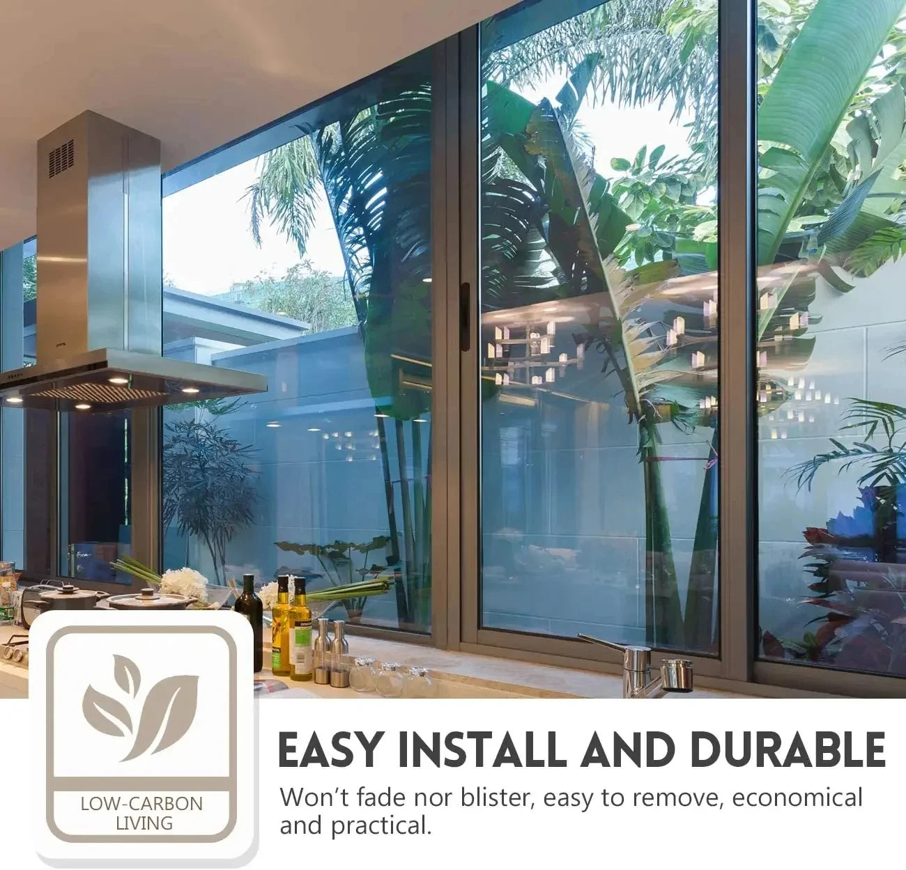 40-90CM Haus Fenster Privatsphäre Tönung Film Anti Look Glas Aufkleber Tag Einweg Spiegel Bildschirm Folie Vinyl UV Schutz Filme So ist Leben