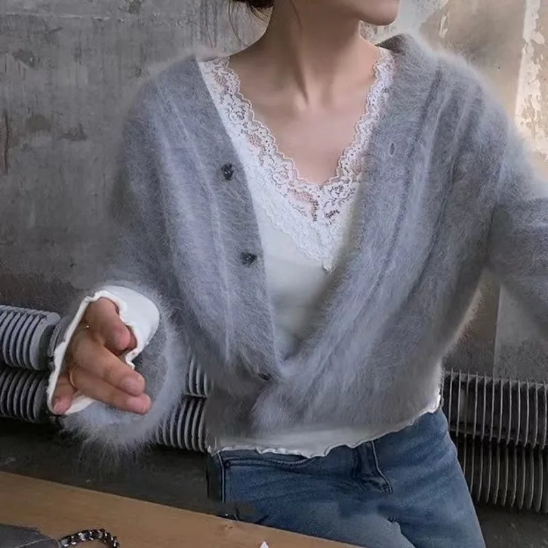 Weiße Spitze T-Shirts Frauen Basic gespleißt zarte sexy Damen Französisch Stil ästhetische Langarm schlanke sanfte Winter Innen oberteile - So ist Leben