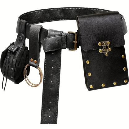 Cosplay Mittelalter Retro Gürtel Renaissance Kupfer Münze Taille Tasche Viking Ritter Rock Clip Schlüsselbund Halloween Rollenspiel Prop So ist Leben