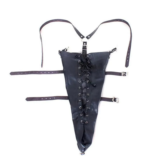 Sexy SM-Fessel-Armbinder hinter dem Rücken, gerade Jacke, Lederarmbinder, Sklave, abschließbare Bondage-Schultergurte, Club-Rollenspiel So ist Leben