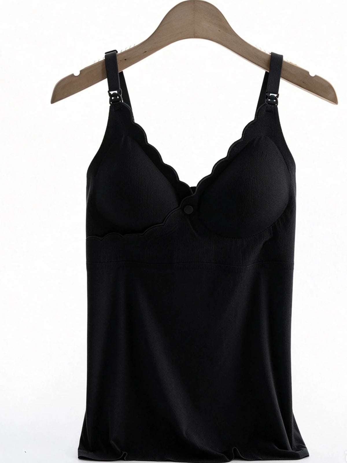 Weiches, seidiges Umstands- und Still-Tanktop mit herausnehmbaren Polstern, integriertem BH-Camisole für Schwangerschaft, Wochenbett, Alltag und Schlaf. So ist Leben