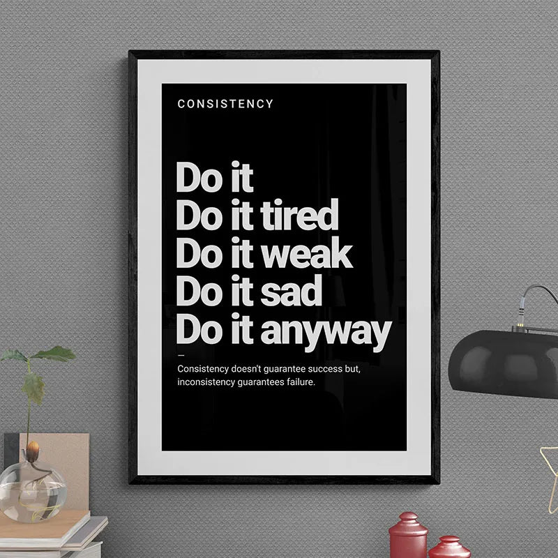 Inspirierendes Zitat Poster Wandkunst Motivierende Botschaft Einzigartige Geschenkidee - So ist Leben