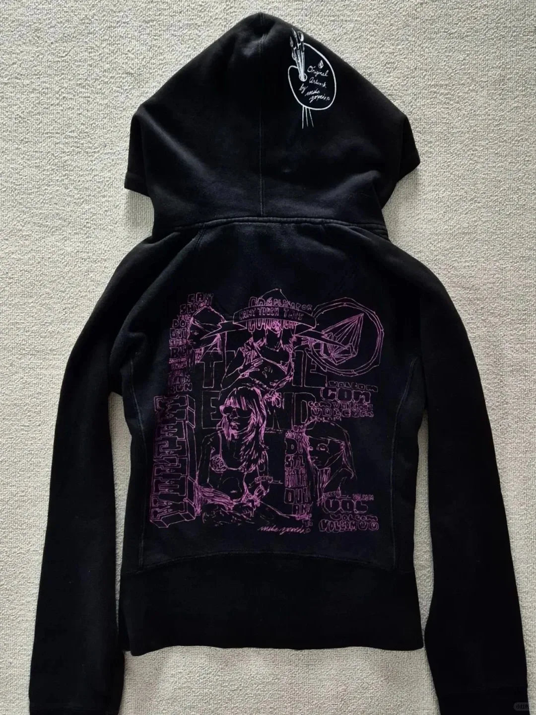 Y2k Frau Kleidung Hoodies Vintage Winter Gothic Hot Girl Grunge Grafik Hoodie Zip Up Koreanische Dünne Kapuze High Street Femme Hoody So ist Leben