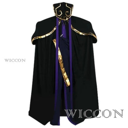 Anime OVERLORD Ainz Ooal Kleid Cosplay Kostüm Mantel Schwarze Uniform Halloween Bühne Leistung Karneval Partei Rolle Spielen Anzug So ist Leben