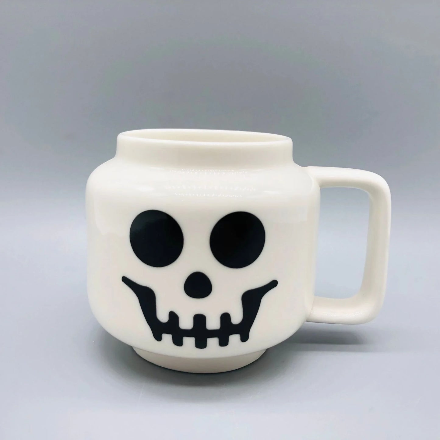 Cartoon-Keramikbecher, 250 ml, mit niedlichem Impish-Ausdruck, Figurenkopfmuster, Kaffee, Milch, Tee, Trinkgeschirr für Paare, Freunde, Familie So ist Leben