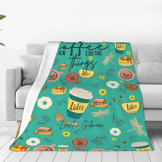 Weiche warme Decke Camping Gilmore Girls TV Show Bettwäsche wirft Flanell Tagesdecke für Schlafzimmer Neuheit Sofa Bettbezug So ist Leben