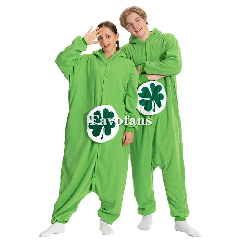 Favofans Tier-Kigurumi für Erwachsene Frauen Bären-Onesies Pyjamas Halloween-Kostüme Cosplay-Jumpsuit Weihnachtsgeschenk So ist Leben