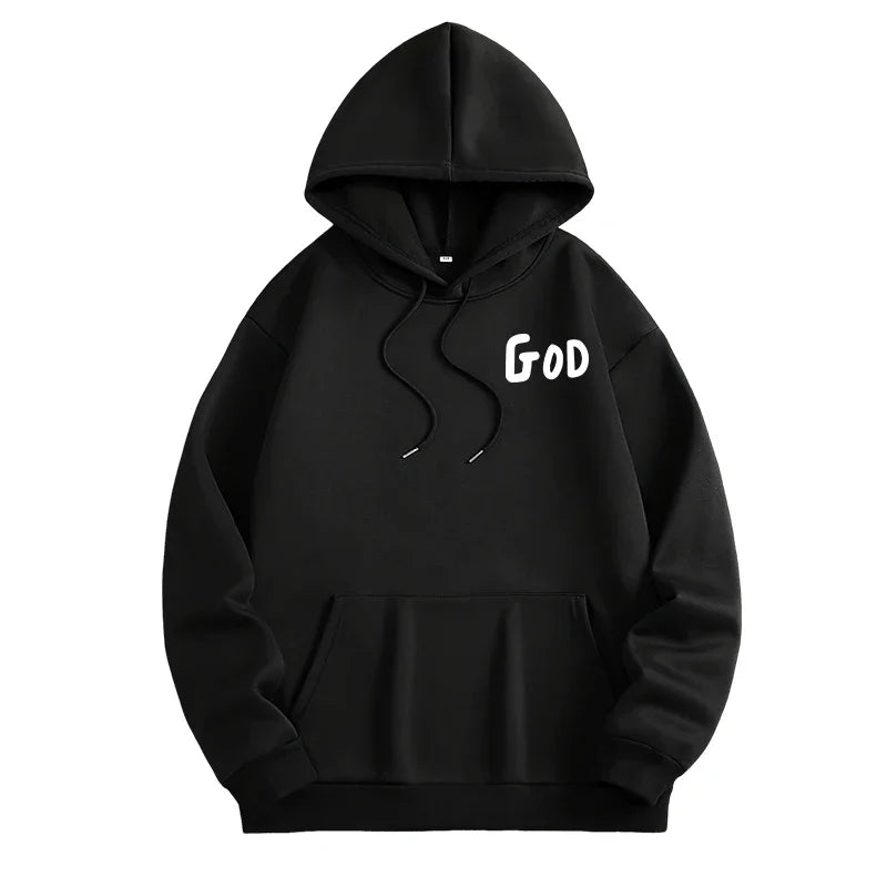 Lässiger, hochwertiger, langärmeliger Hoodie mit modischem Aufdruck für den Alltag - So ist Leben
