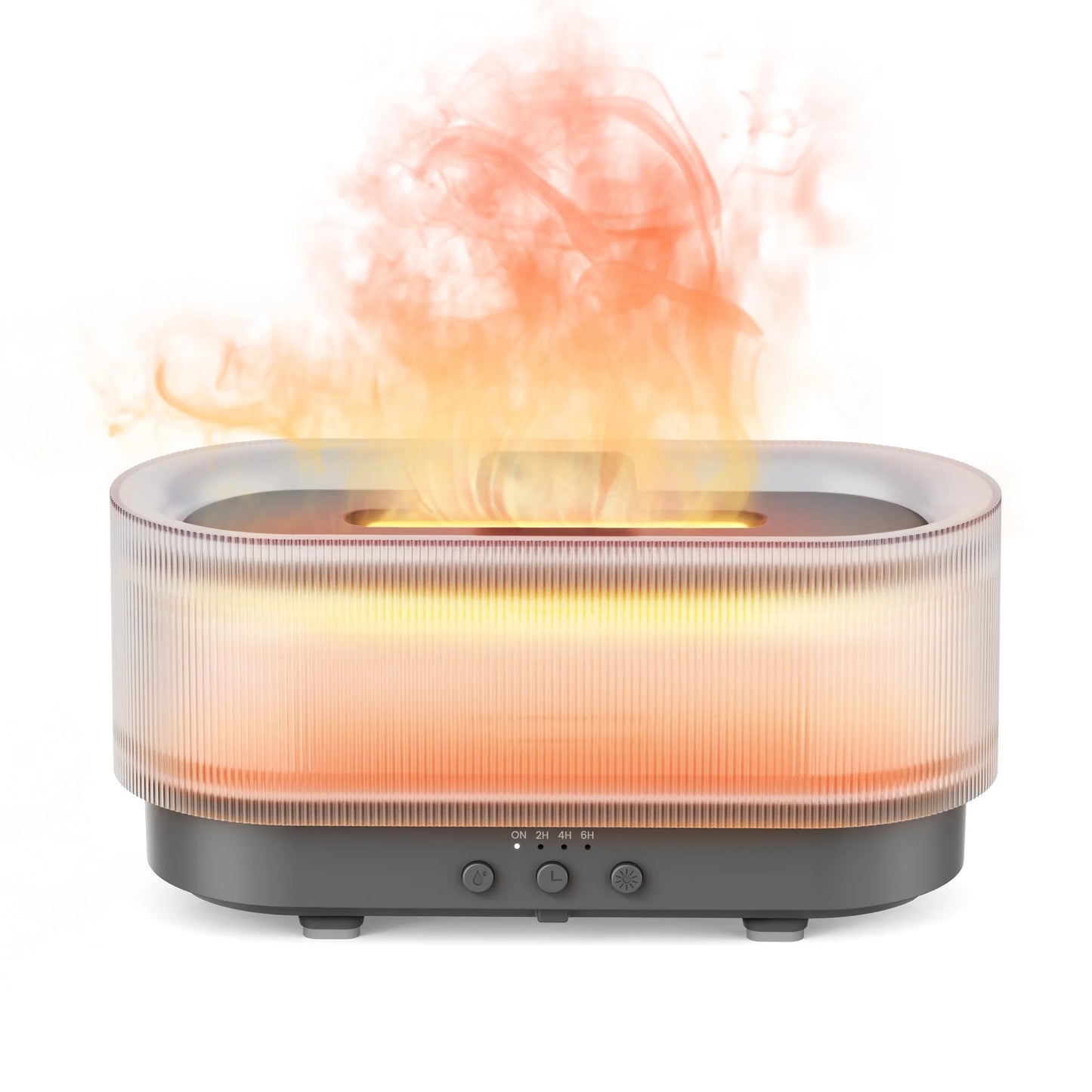 SEJOY Luftbefeuchter mit LED-Licht, Aroma-Diffusor für Ätherische Öle, Flammen-Automatik-Duftspender für Zuhause So ist Leben