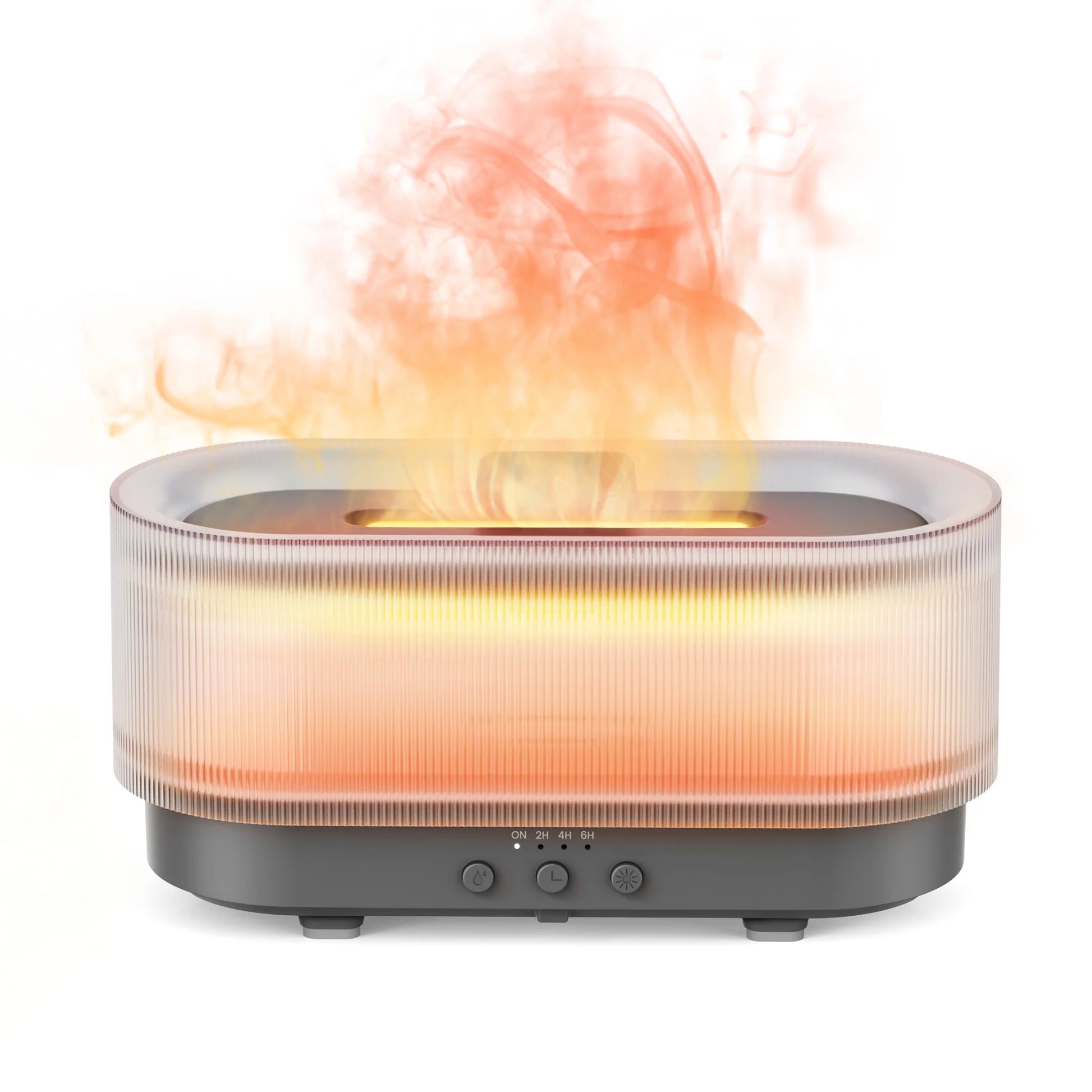 SEJOY Luftbefeuchter mit LED-Licht, Aroma-Diffusor für Ätherische Öle, Flammen-Automatik-Duftspender für Zuhause So ist Leben