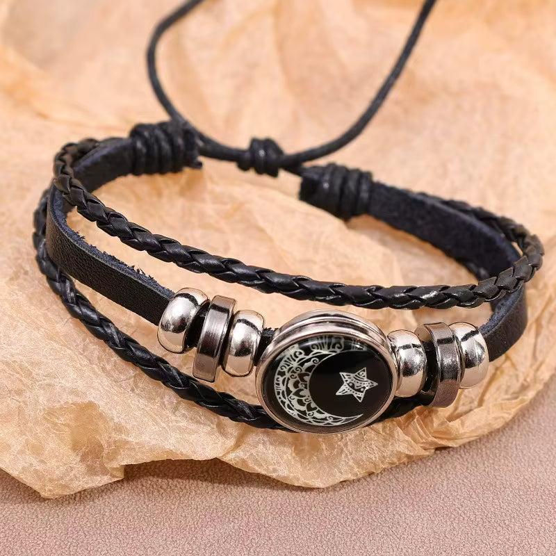 Sonnen‑Mond Armband modern verstellbar mit Leuchteffekt So ist Leben