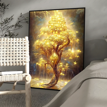 Goldener Geldbaum Poster Drucke Home Decor Geschenk - So ist Leben