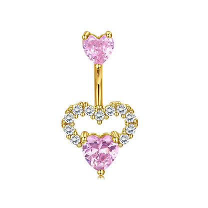 Herzförmiger Nabelring Ornament Wassertropfen 14G Bauchnabelpiercing Langhantel Anhänger Bauch Nombril Piercing Damenschmuck So ist Leben