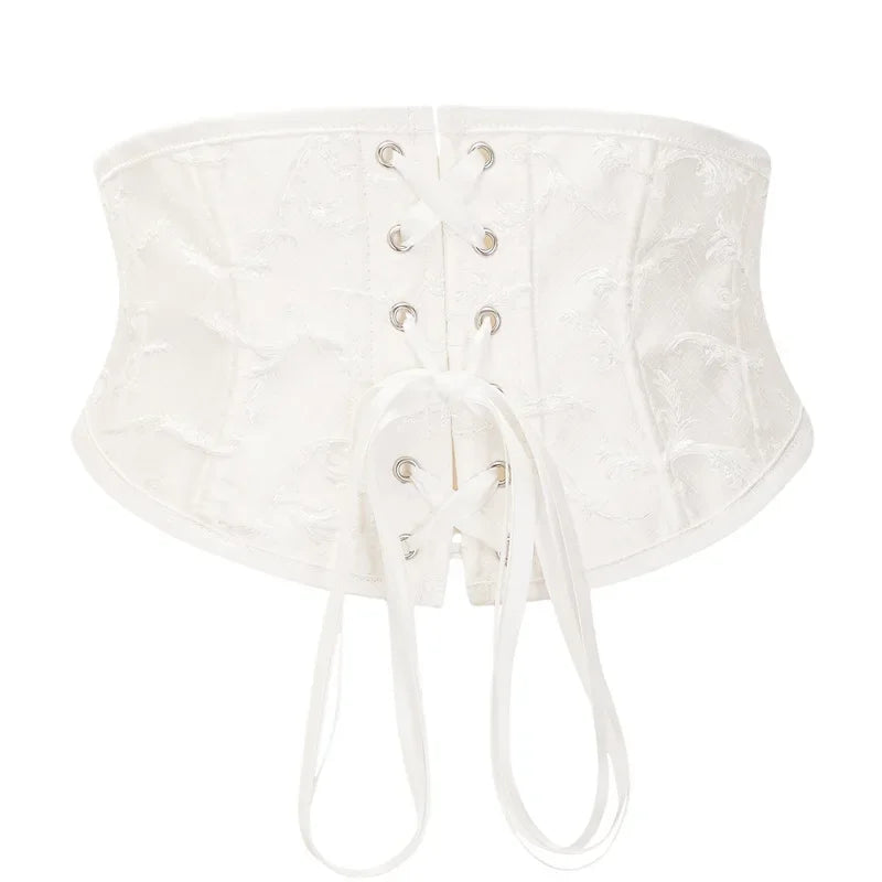 Sexy Bustiers und Korsett für Damen, Gürtel, Schnürung, Kunststoffknochen, Satin, Unterbrust, Taillentrainingskorsett, Unterbrustkorsett So ist Leben
