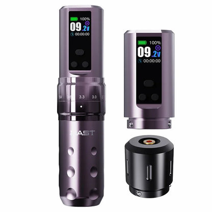 Mast Fold2 Pro Tätowiermaschine Komplett mit Kit Kabellos Rotary Pen 7 Hübe 2 Akkus 2000 mAh Netzteil für Körperkunst Dauerhafter Make-up tattoo maschine set  tattoo zubehör So ist Leben