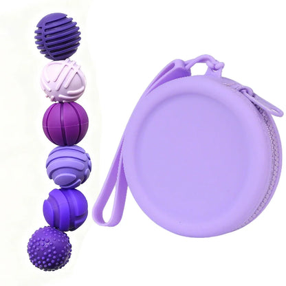 6 Stück/12 Stück Silikon-Sensor-Magnetkugeln, einzigartiges elastisches Dekompressionsspielzeug für weiche Massage und Training So ist Leben