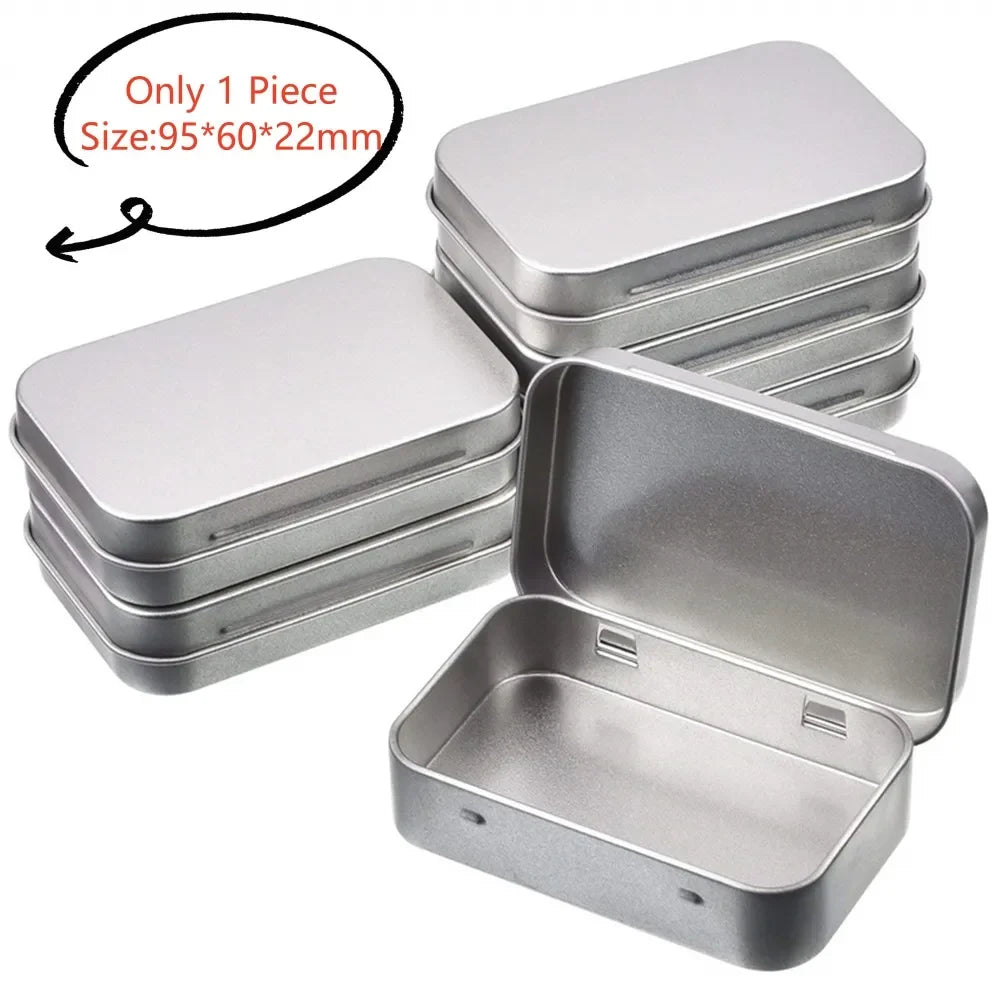 Neue quadratische Blech-Aufbewahrungsboxen Kleine Metall-Aufbewahrungsbox Silber Schmuck Schlüssel Münzen Metallbox Blechdose Hochzeit Süßigkeiten Aufbewahrungsdose So ist Leben