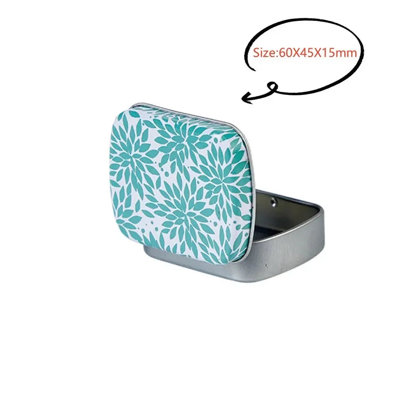 Neue quadratische Blech-Aufbewahrungsboxen Kleine Metall-Aufbewahrungsbox Silber Schmuck Schlüssel Münzen Metallbox Blechdose Hochzeit Süßigkeiten Aufbewahrungsdose So ist Leben
