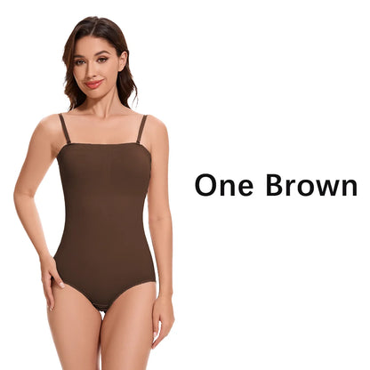 Molasus Abnehmen Trägerlosen Body Off Schulter Frauen Shorts Shapewear Bauch-steuer Body Shaper Sexy Fajas Unterwäsche Bodys So ist Leben