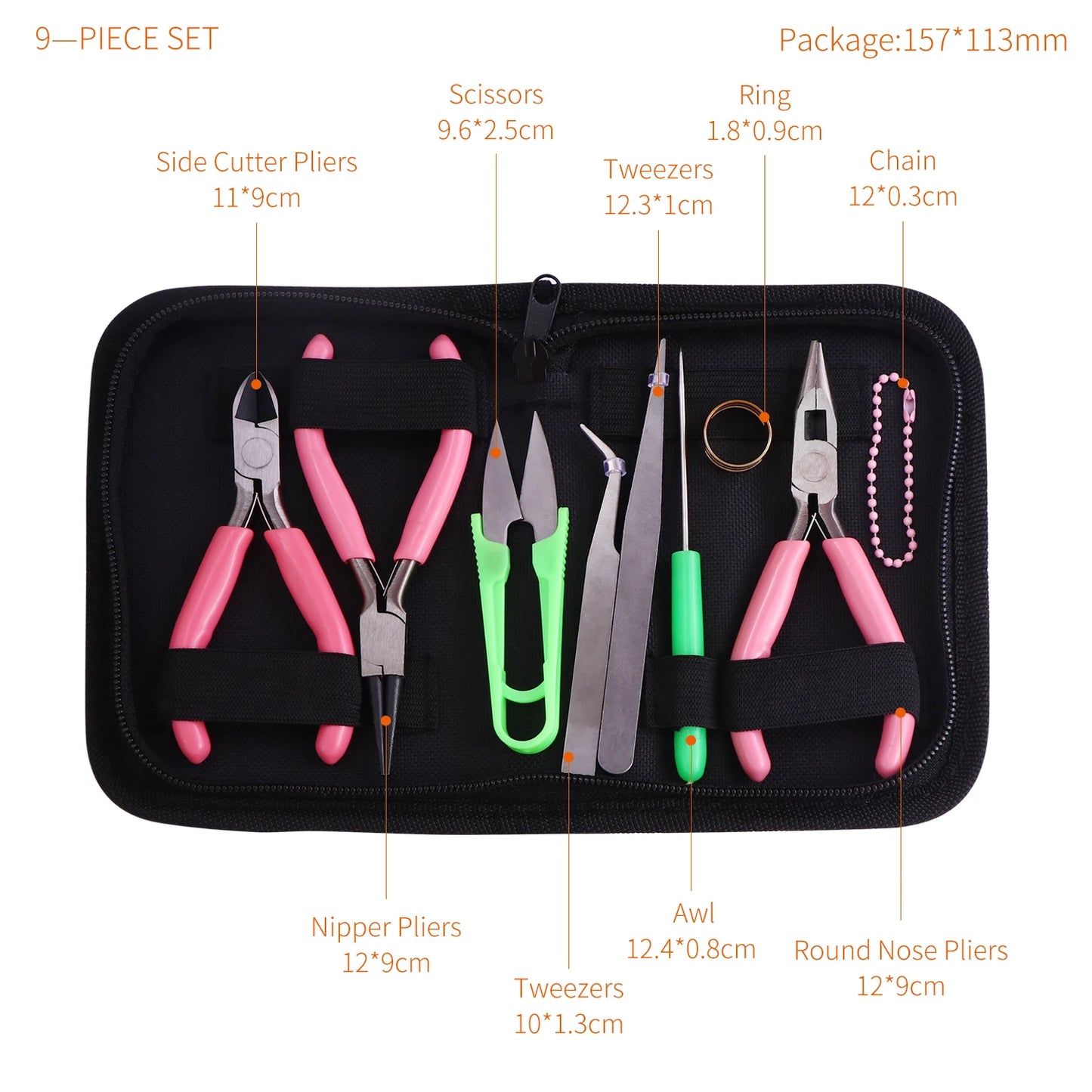 Hohe Qualität DIY Schmuck Machen Werkzeug Kits Zangen Sets Runde Nase Zange Seite Schneiden Zangen Draht Cutter Schere Perlen Pinzette So ist Leben
