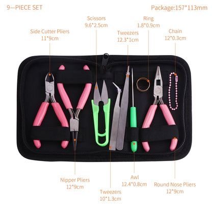 Hohe Qualität DIY Schmuck Machen Werkzeug Kits Zangen Sets Runde Nase Zange Seite Schneiden Zangen Draht Cutter Schere Perlen Pinzette So ist Leben