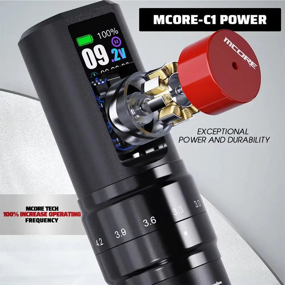 Mast Fold2 Pro Tätowiermaschine Komplett mit Kit Kabellos Rotary Pen 7 Hübe 2 Akkus 2000 mAh Netzteil für Körperkunst Dauerhafter Make-up tattoo maschine set  tattoo zubehör So ist Leben