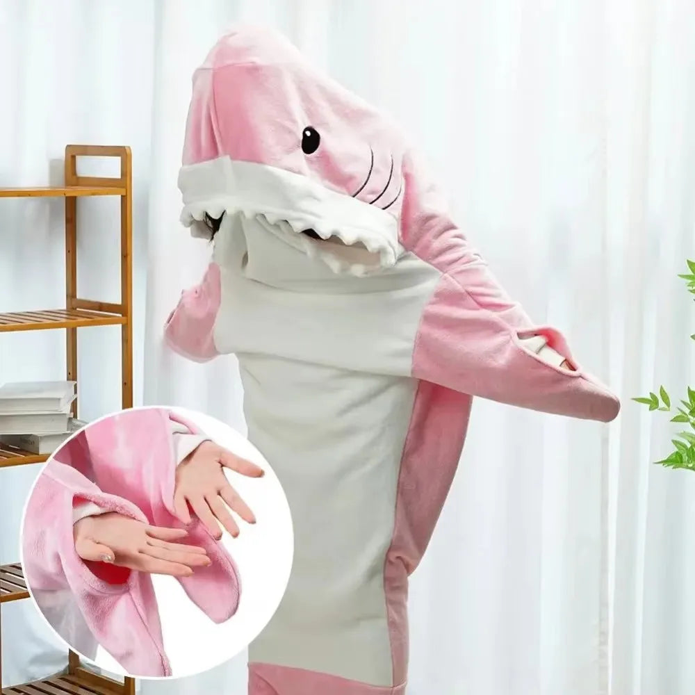 Shark Schlafsack – Warme Cartoon‑Decke für Zuhause - So ist Leben