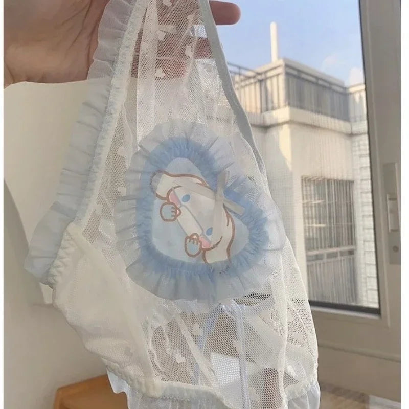 Süße Sanrio * Paar Stil * sentimentale Mesh Strap Slips Cartoon Kuromi meine Melodie Cinna moroll modische Paar Unterwäsche So ist Leben