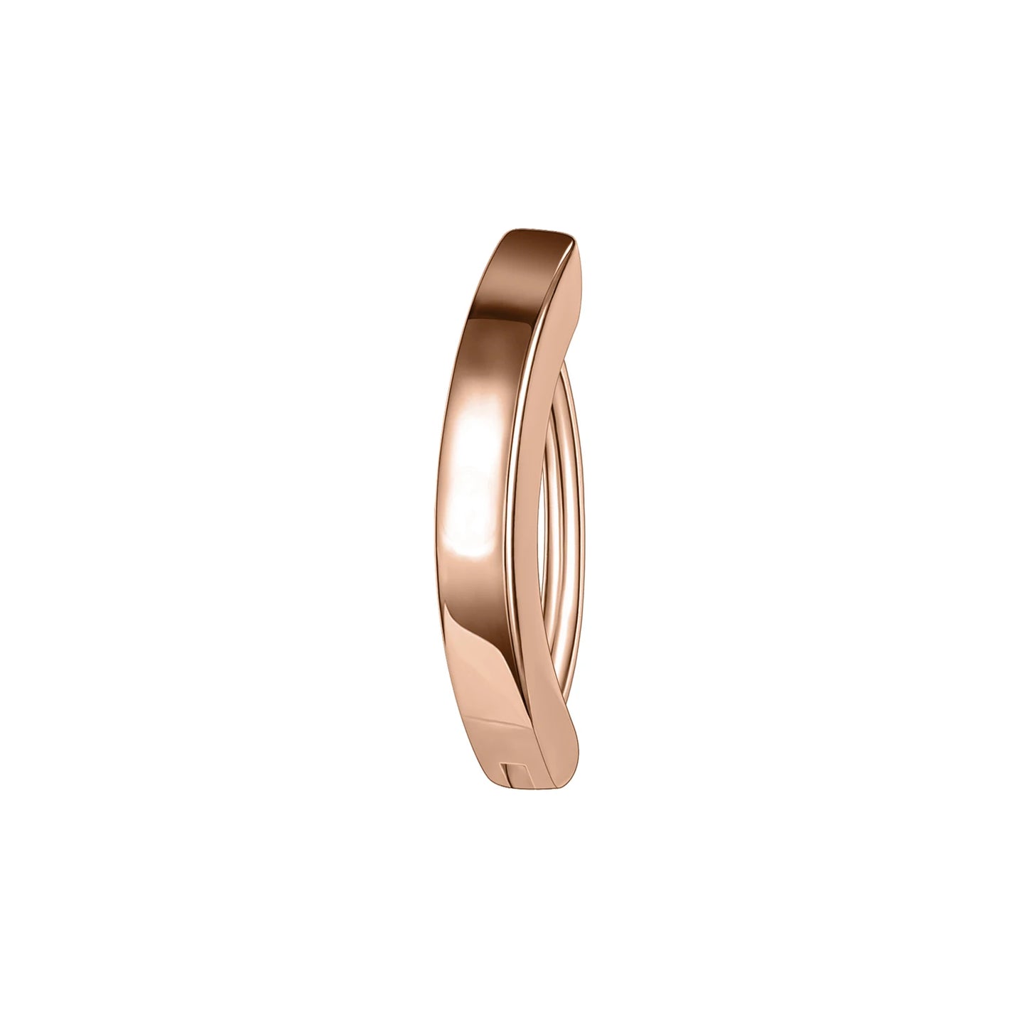 ZS 1 PC 14G/16G Edelstahl Clicker Bauchnabel Ring Frauen Gold Farbe Reverse gebogene Nabel Barbell Körper Schmuck 8/10/12 MM So ist Leben