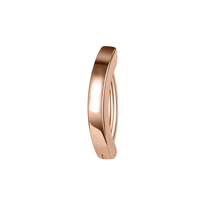 ZS 1 PC 14G/16G Edelstahl Clicker Bauchnabel Ring Frauen Gold Farbe Reverse gebogene Nabel Barbell Körper Schmuck 8/10/12 MM So ist Leben