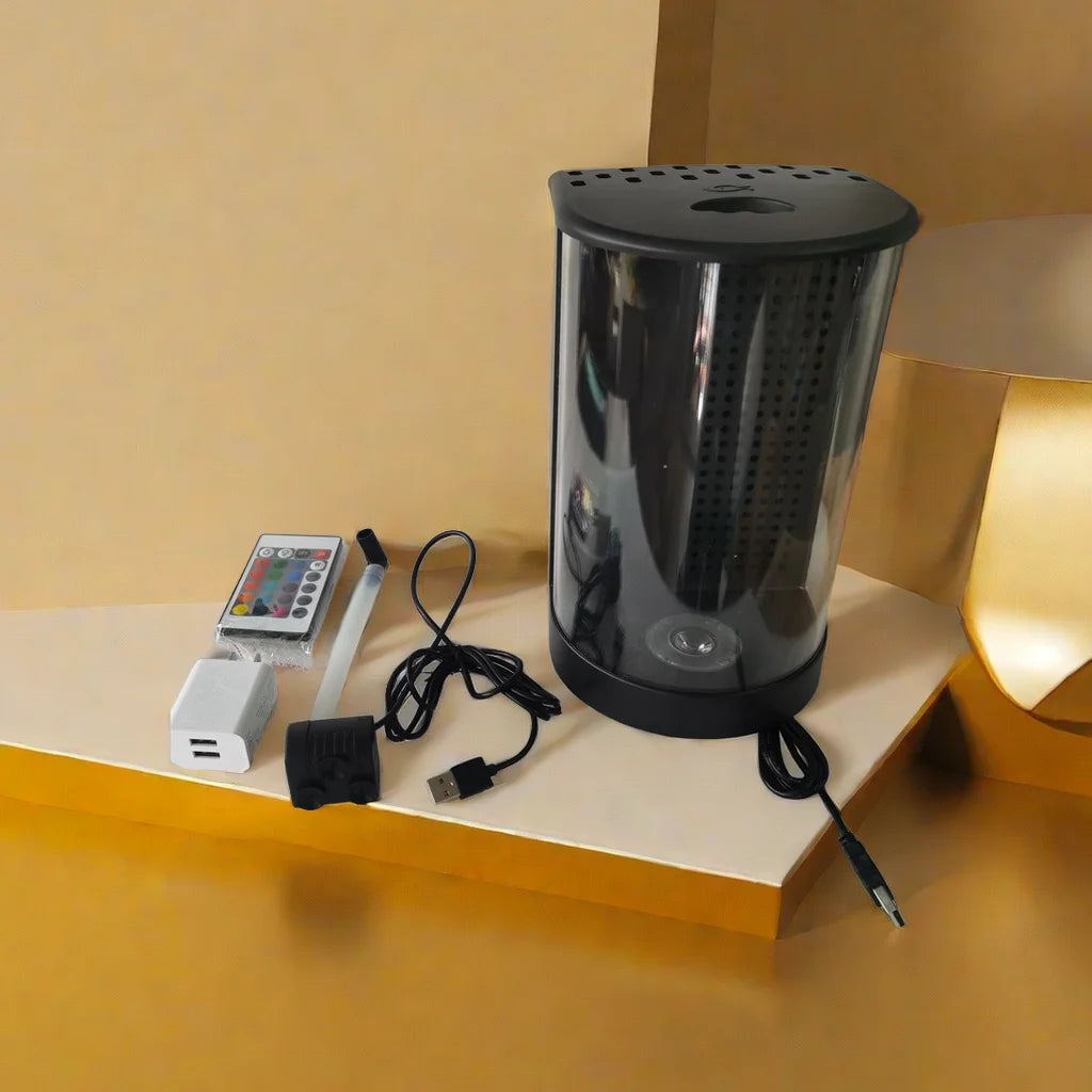 2,8 l Desktop kleine Art Acryl Mini Quallen Aquarium kleines Aquarium So ist Leben