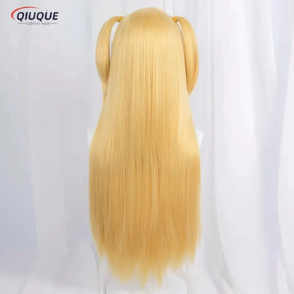 Misa amane cosplay perücke misamisa cosplay frauen 70cm lange goldene hitze beständige synthetische haar anime perücken perücken kappe - So ist Leben