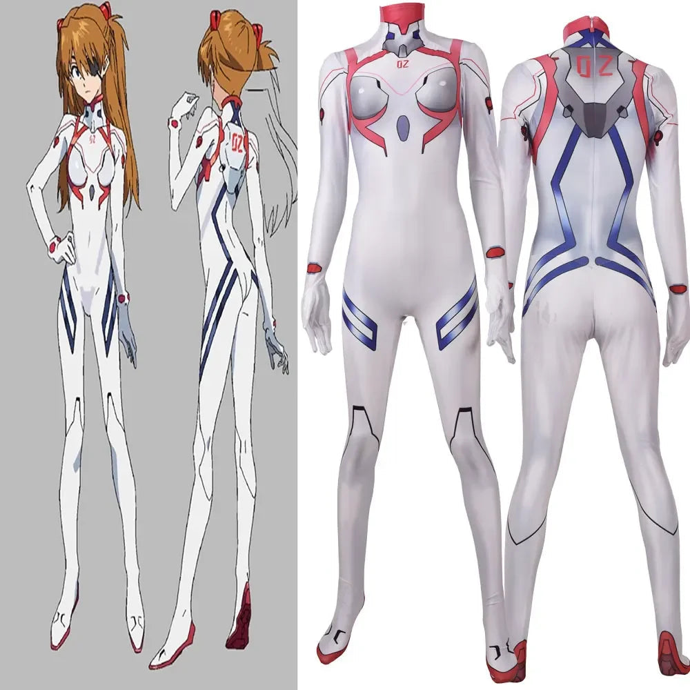 Erwachsene Anime Asuka Langley Soryu Mari Rei Ayanami Cosplay Kostüm Asuka Test Overalls Zentai Wasser T Hawween Bodysuit So ist Leben