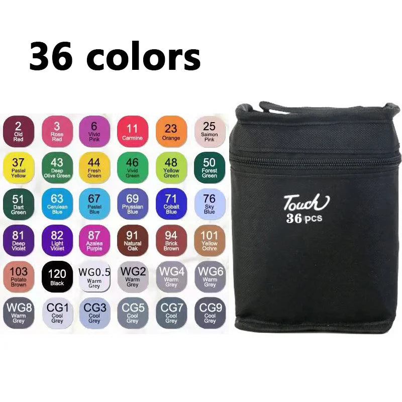 24-168 farbige Marker Stifte Set Manga Pinsel Stift Zeichnung Skizze Kawaii Kunst Schulbedarf Schreibwaren Farbe Schriftzug Marker So ist Leben