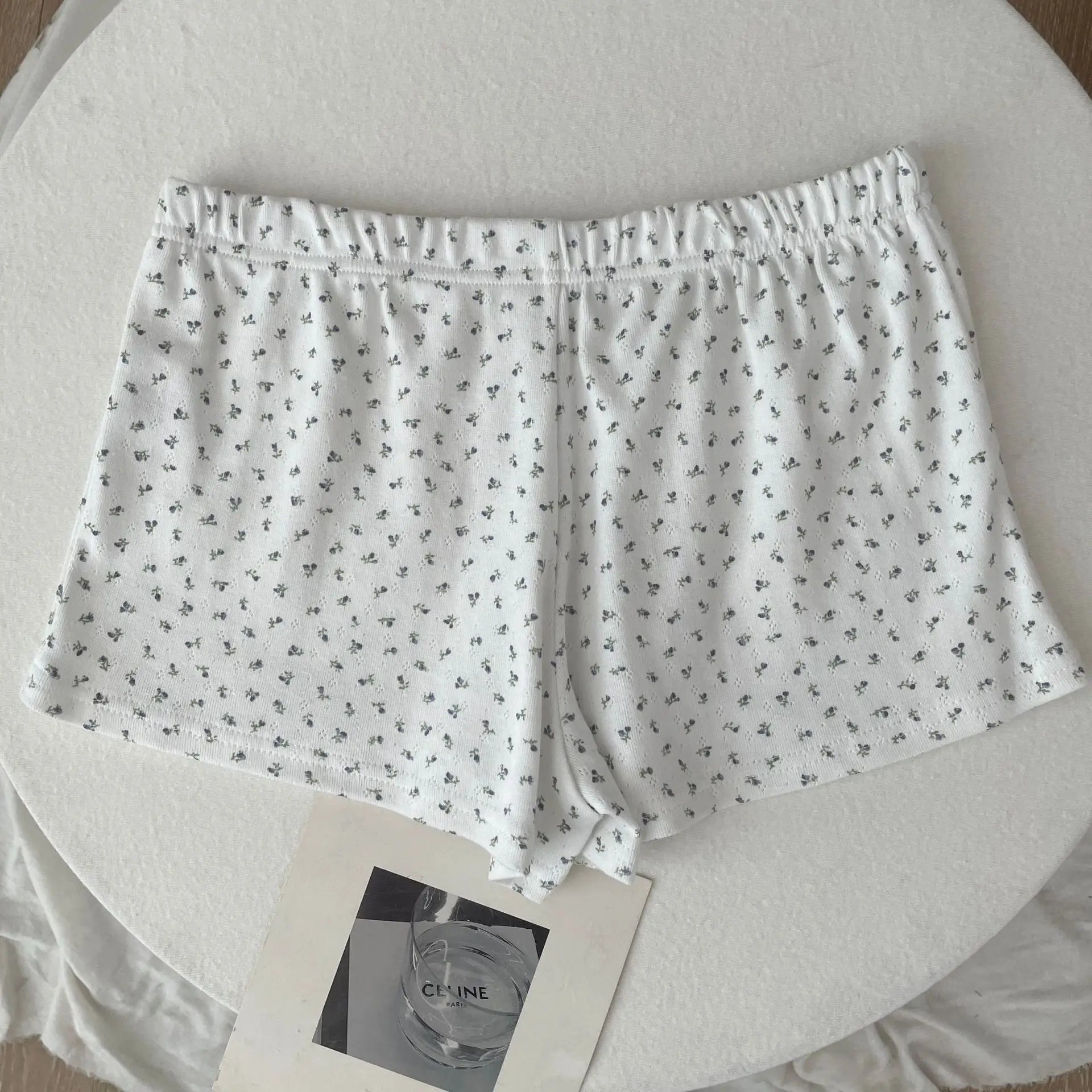 Süße Blumendruck Öse Schleife abgeschnittene Westen Frauen Baumwolle beiläufige dünne Spitzenbesatz Tank Tops Vintage Adrette süße Leibchen Y2K So ist Leben