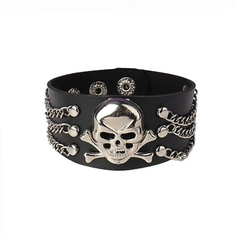 Punk Niet Stern PU Leder Armband Für Frauen Männer Hip Hop Gothic Dark Girl Rock Schmuck Anhänger Liebe Kette Hip Hop Zubehör So ist Leben