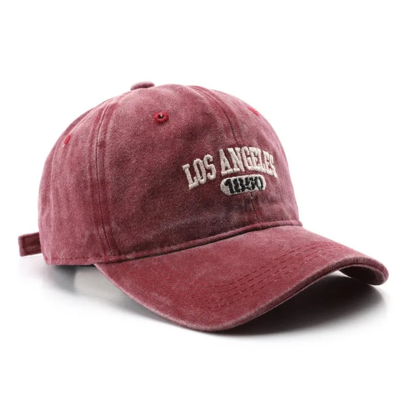 Mode Lässige Baseball Kappe für Frauen Männer Baumwolle Soft Top Hüte Unisex Los Angeles Stickerei Snapback Hut Wandern Sonnenschutz Kappen So ist Leben