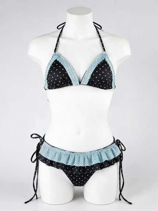 Hochgeschnittenes 2-Teiliges Bikini-Set für Damen 2026 - Bedruckte Trendige Bademode Schicke Strand-Urlaub Sommer-Party Mode So ist Leben