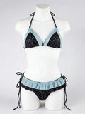 Hochgeschnittenes 2-Teiliges Bikini-Set für Damen 2026 - Bedruckte Trendige Bademode Schicke Strand-Urlaub Sommer-Party Mode So ist Leben