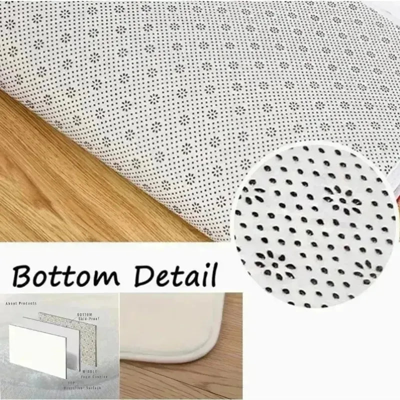 Gothic Schwarz Weiß Teppich Matte Teppich Vintage Muster Rutschfeste Bodenmatte für Wohnzimmer Schlafzimmer Dekoration Kann als Geschenk gegeben werden - So ist Leben