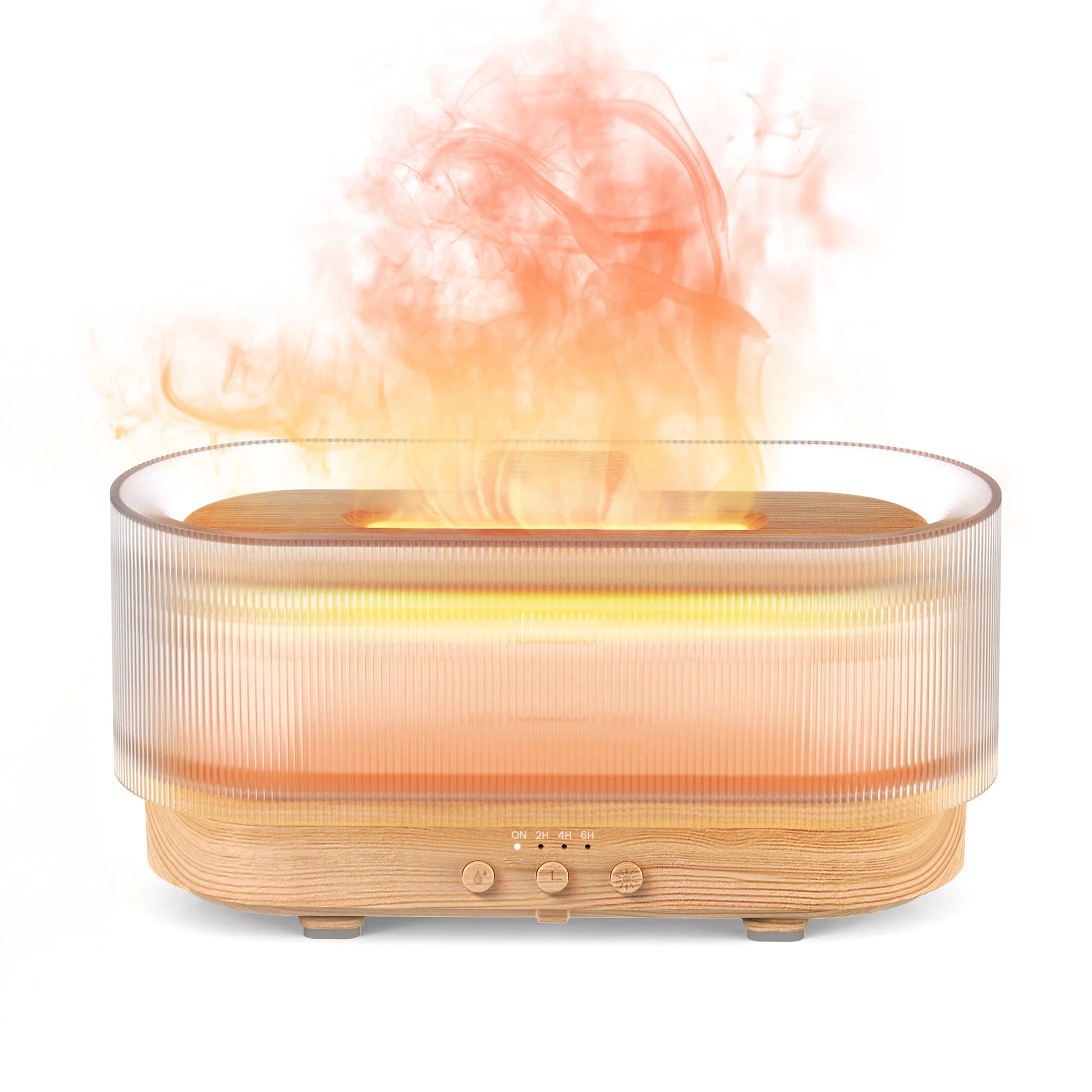SEJOY Luftbefeuchter mit LED-Licht, Aroma-Diffusor für Ätherische Öle, Flammen-Automatik-Duftspender für Zuhause So ist Leben