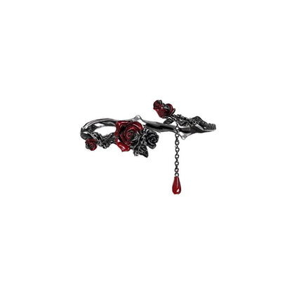 Dunkelheit Schmuck Goth Mandala Blume Manschette Armreifen Goth Krähe Armreif Punk Süße Cool Girl Feder Armband Zubehör Geschenke So ist Leben