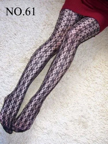 Gothic Leggings mit floralem Muster - So ist Leben